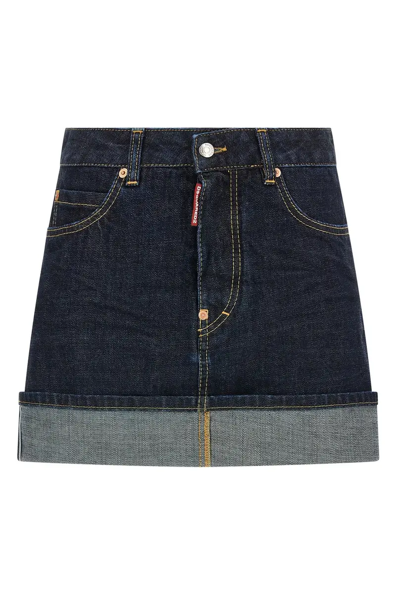 Gonna Cimosa Authentic Japanese Denim Blu