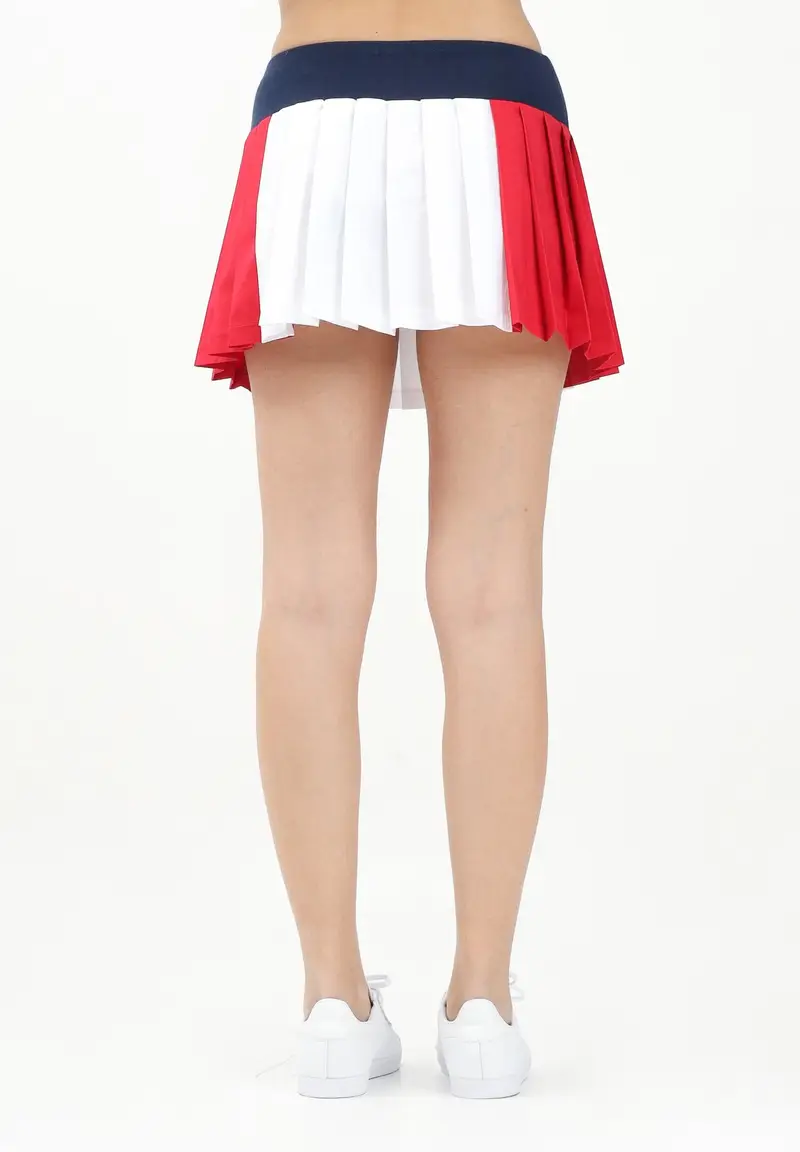 DSQUARED2 Gonna corta tricolore per donna e bambina con stampa logo miniatura 2