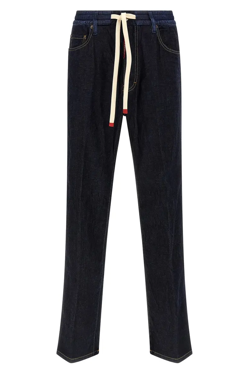 Jeans Effetto Stropicciato Blu