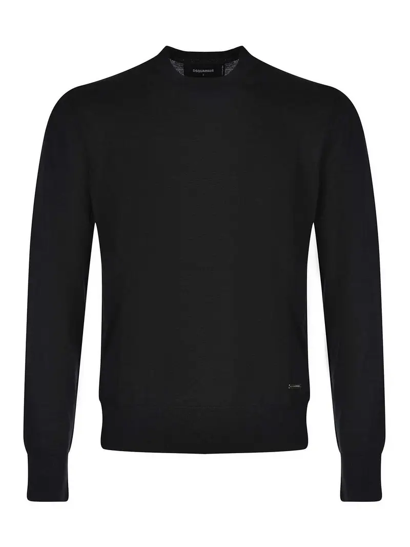 Maglione fatto di lana Nero