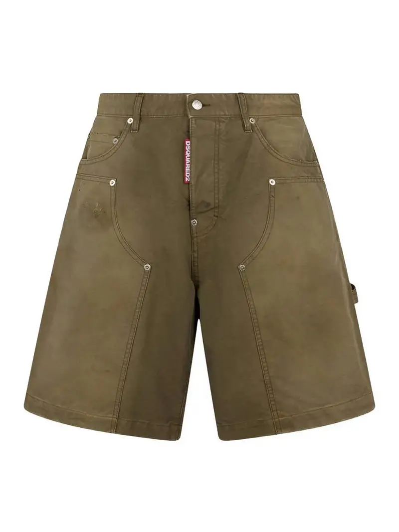 Pantaloncini da carpentiere Verde