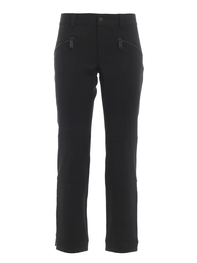 Pantaloni Biker in misto lana Nero