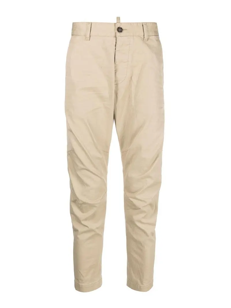 Pantaloni chino in cotone Beige