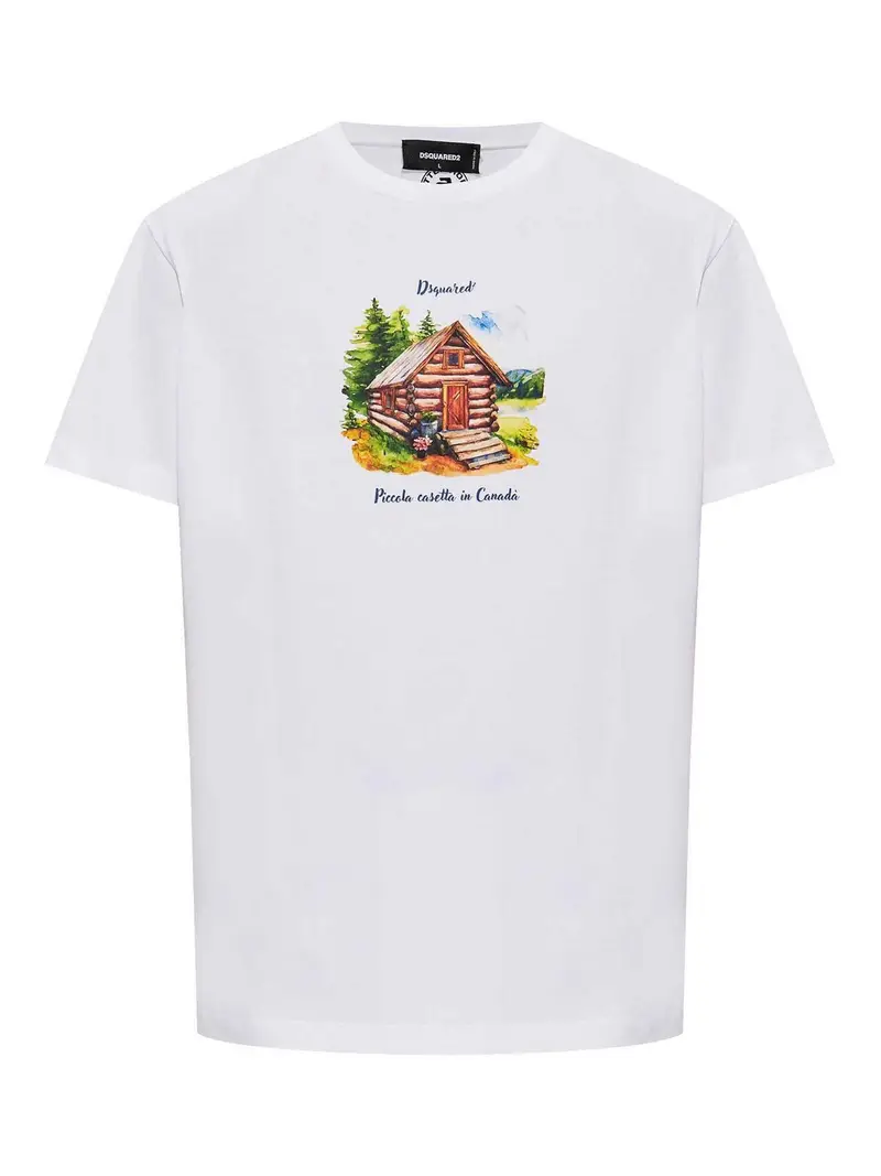Piccola Casetta In Canada T-Shirt Bianco