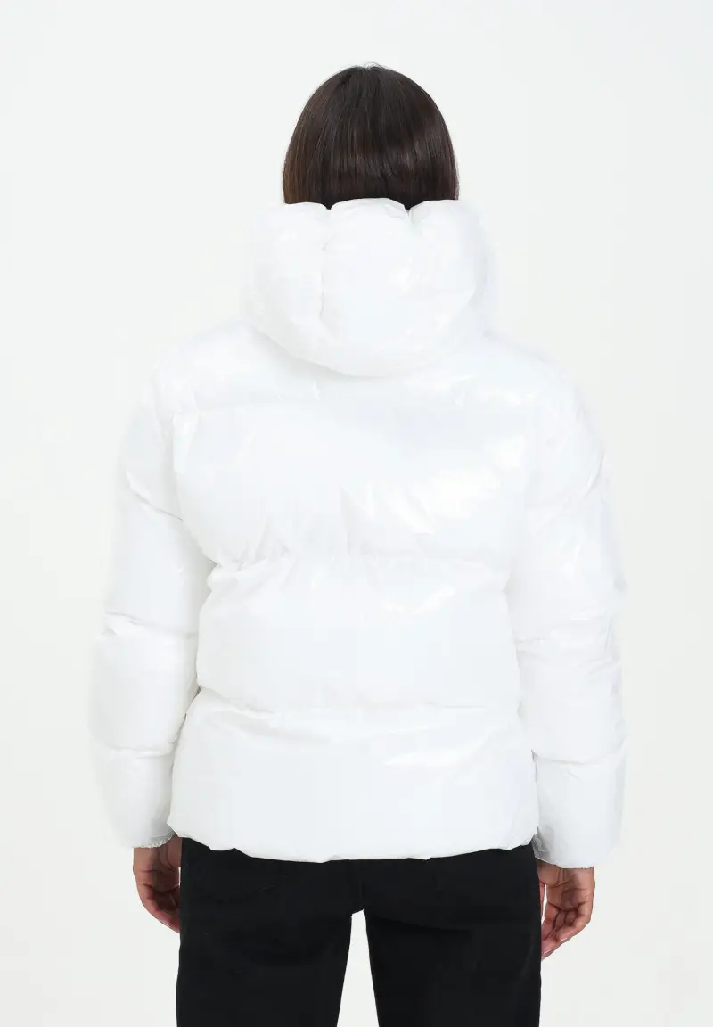 Piumino bianco per donna, ragazzi e bambini con logo Maple Leaf miniatura 3