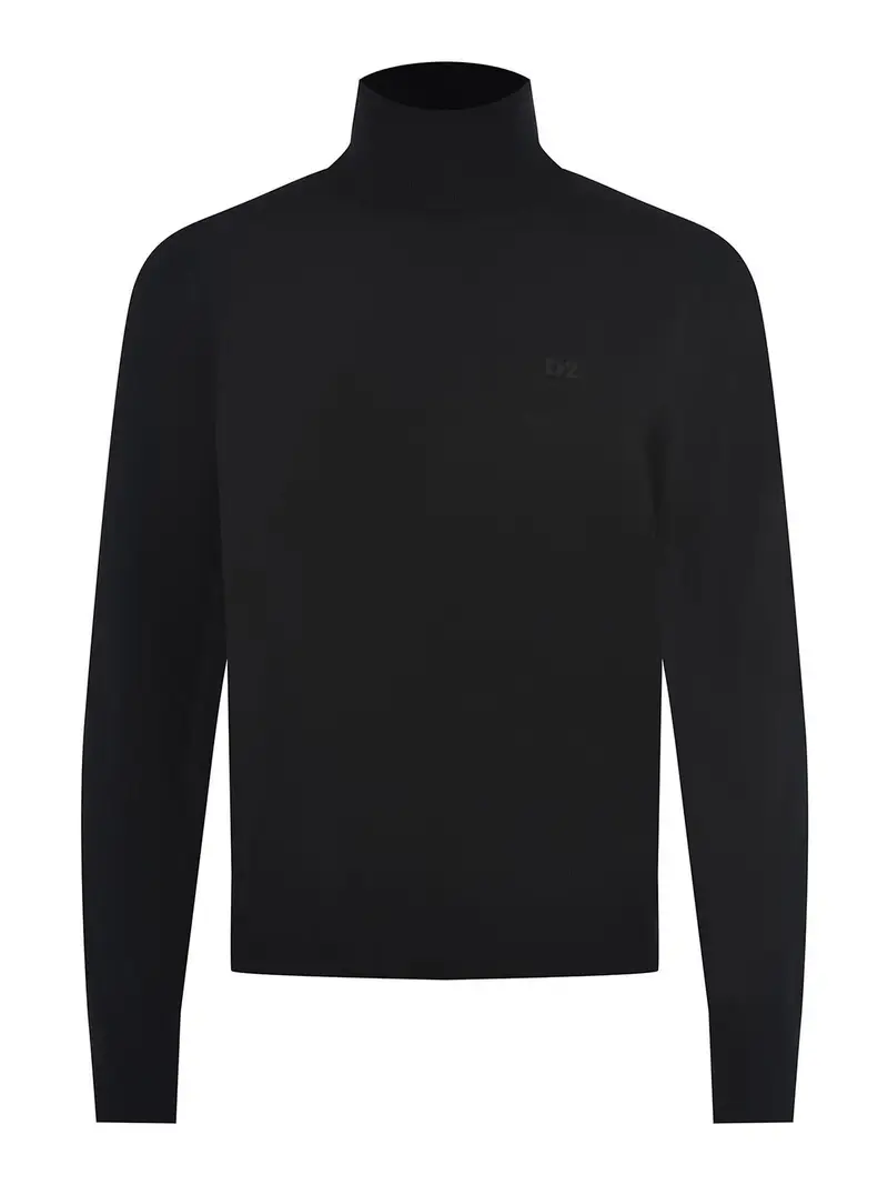 Pullover dsquare fatto di lana vergine Nero