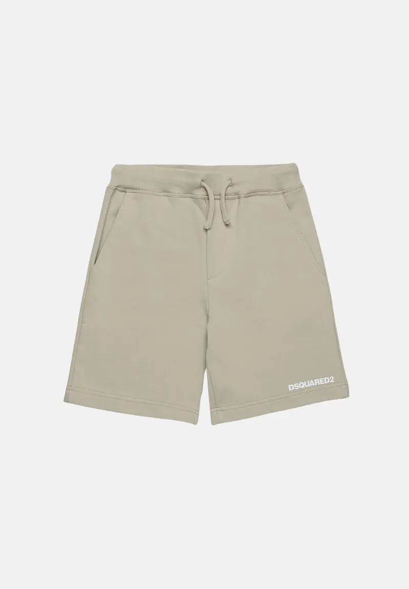 DSQUARED2 Shorts beige da neonato con logo