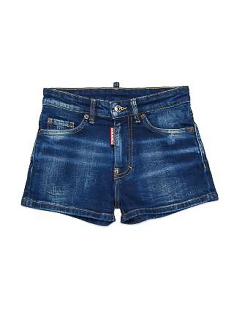 Shorts Con Logo Blu