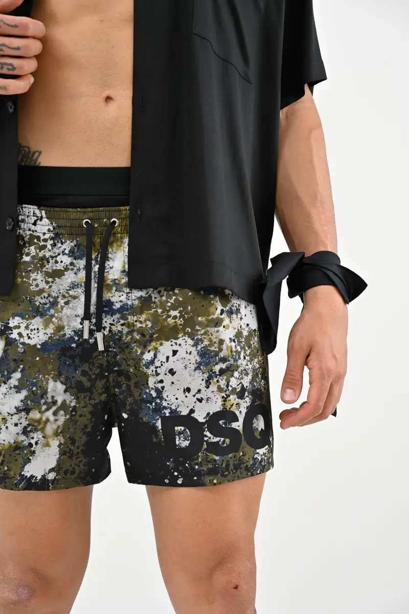 DSQUARED2 Shorts mare Canadian Camouflage multicolore da uomo miniatura 3