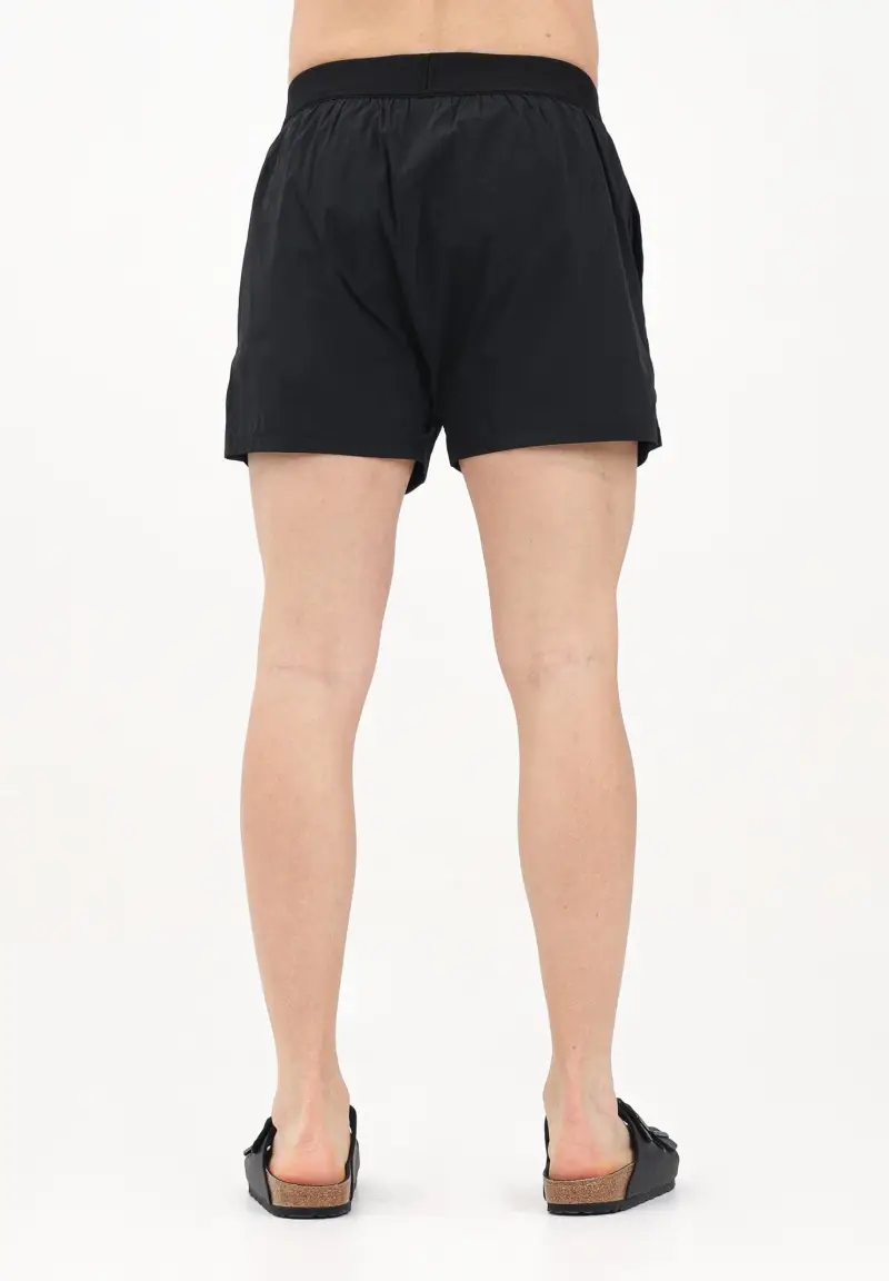 Shorts mare nero da uomo con fascia elastica logata miniatura 3