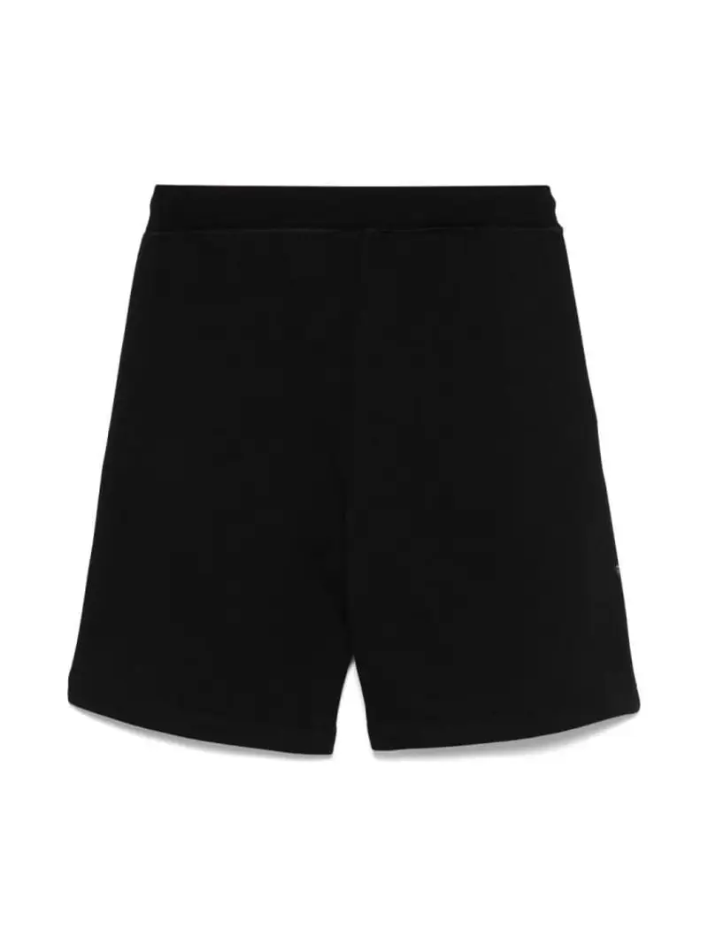 Dsquared2 shorts nero bambino in cotone micro logo lettering sul fondo miniatura 2