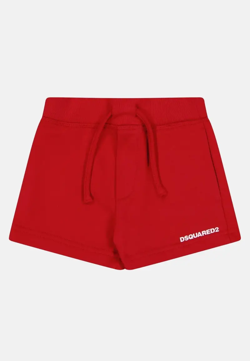DSQUARED2 Shorts rosso da neonato con logo