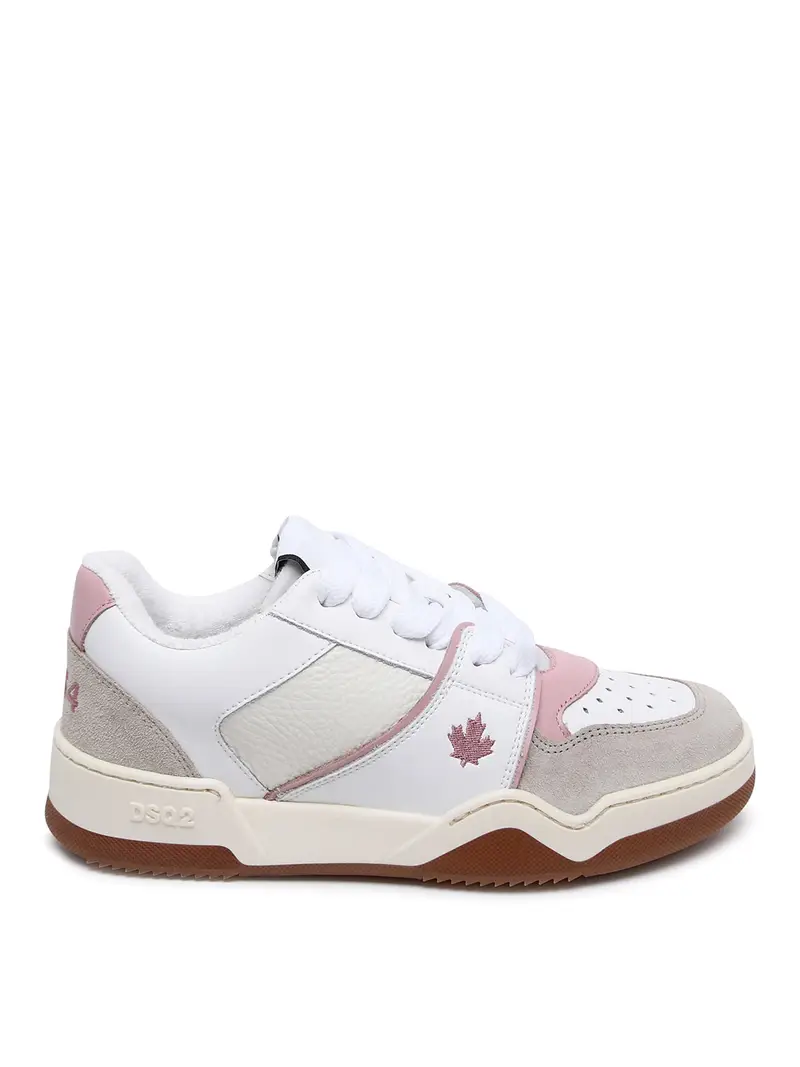 Sneaker spiker in pelle bianca Multicolore