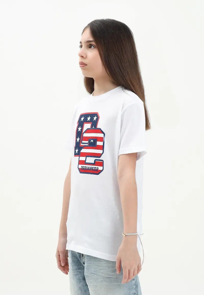 Dsquared2 T-shirt Donna Denim 917749 miniatura 3