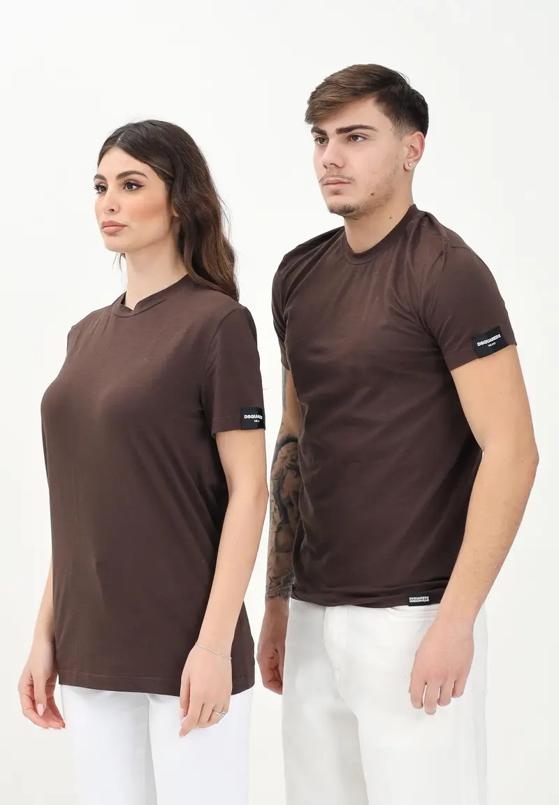 Dsquared2 T-shirt Uomo Marrone 919547