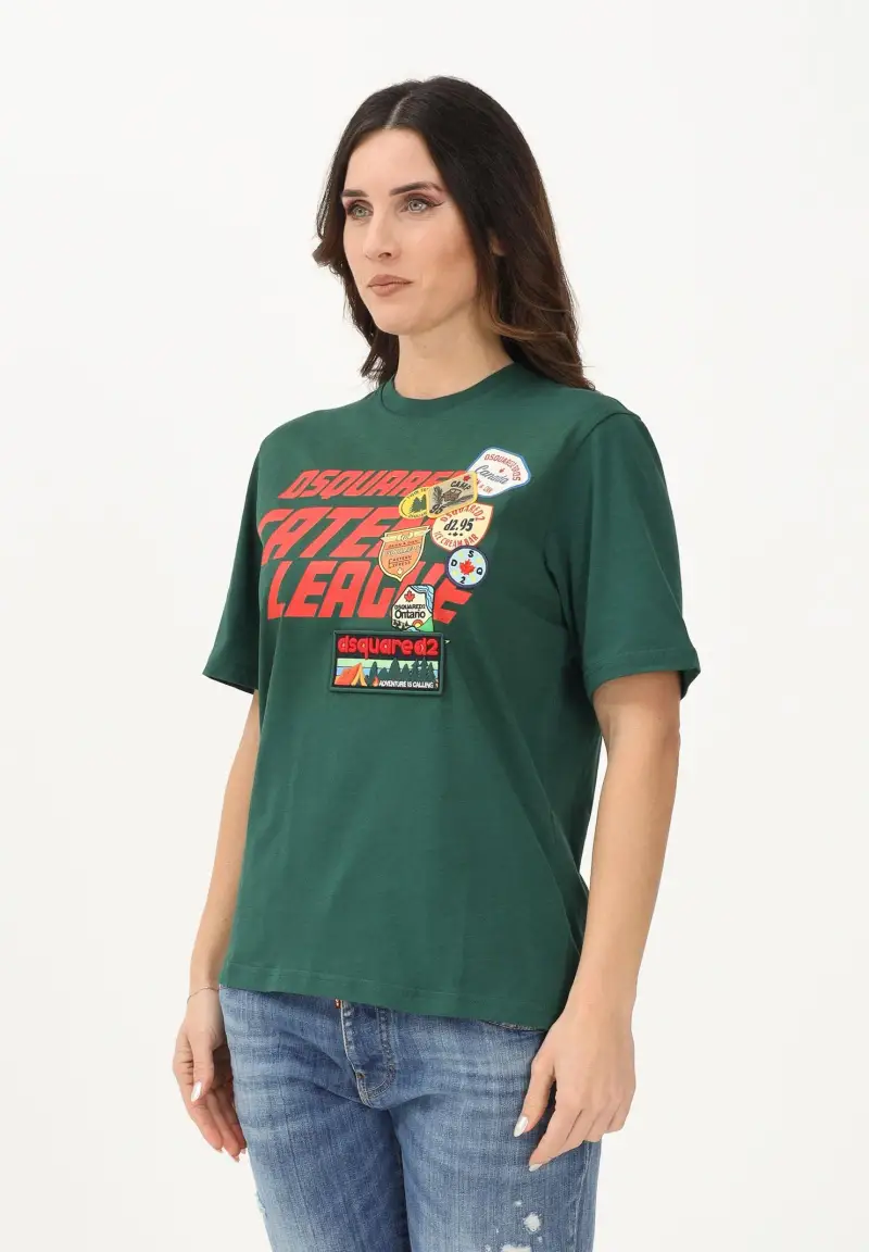 Dsquared2 T-shirt Donna Verde 4094653