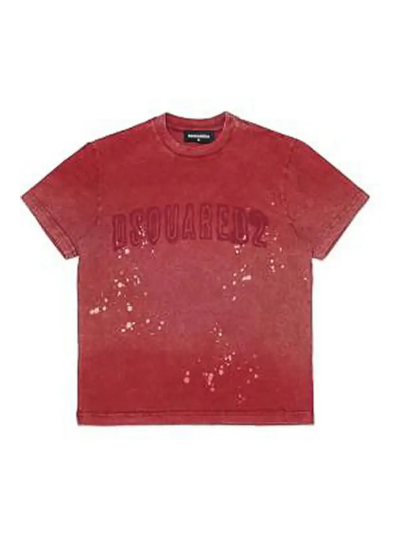 T-Shirt Con Logo Rosso