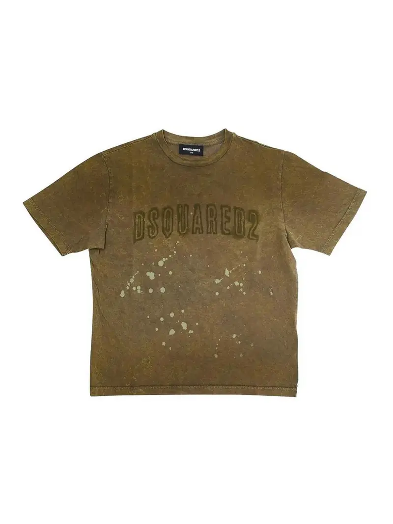 T-Shirt Con Logo Verde