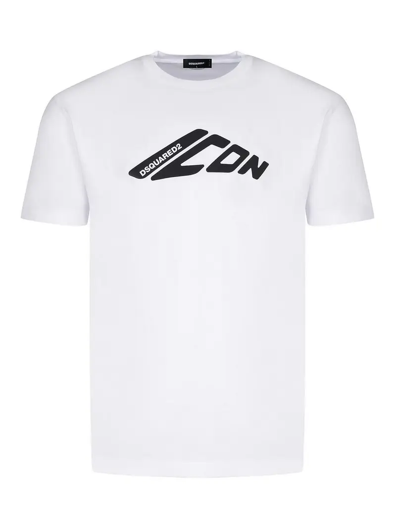 T-shirt realizzata in cotone Bianco