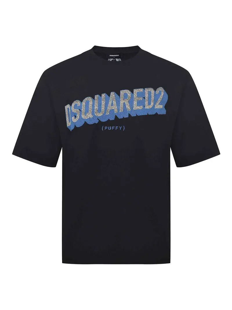 T-shirt realizzata in cotone Nero