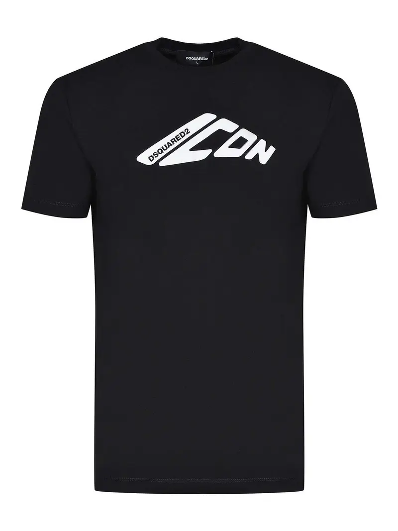 T-shirt realizzata in cotone Nero