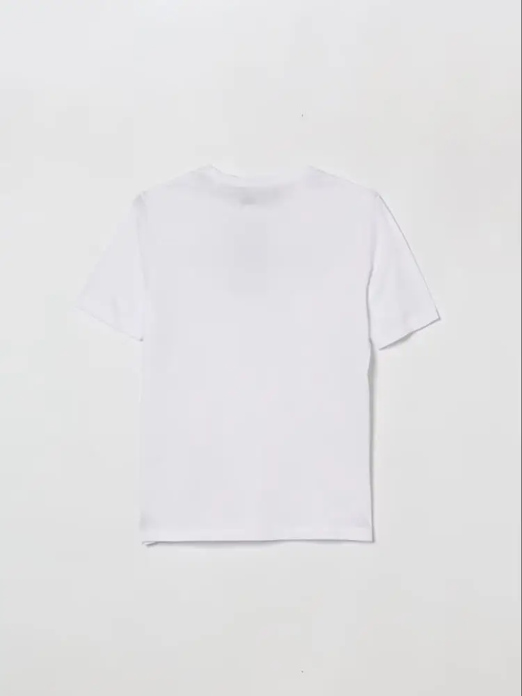 tshirt bianca bambino con logo miniatura 2