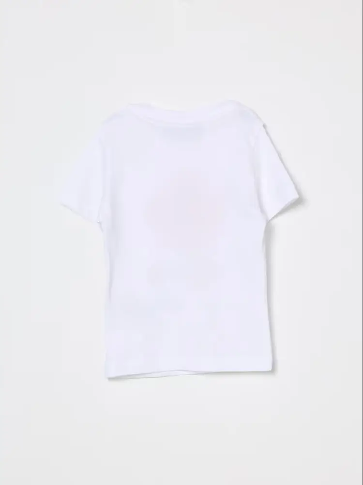 tshirt bianca neonato maxi logo miniatura 2