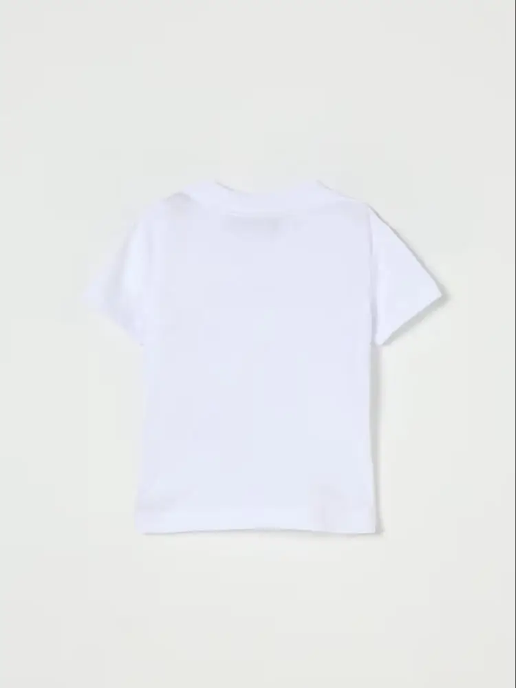 tshirt bianca neonato mini logo miniatura 2