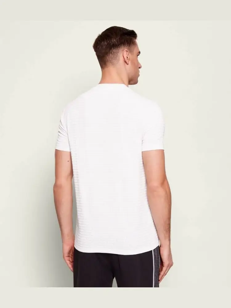 tshirt bianca uomo logo all over miniatura 2