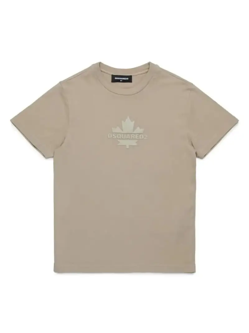 Dsquared2 tshirt grigia bambino in cotone mini logo sul petto