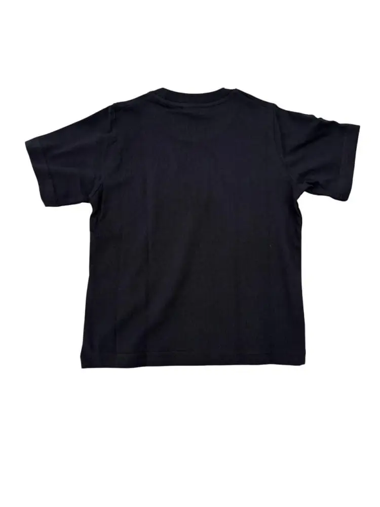 tshirt nera bambino maxi logo miniatura 2