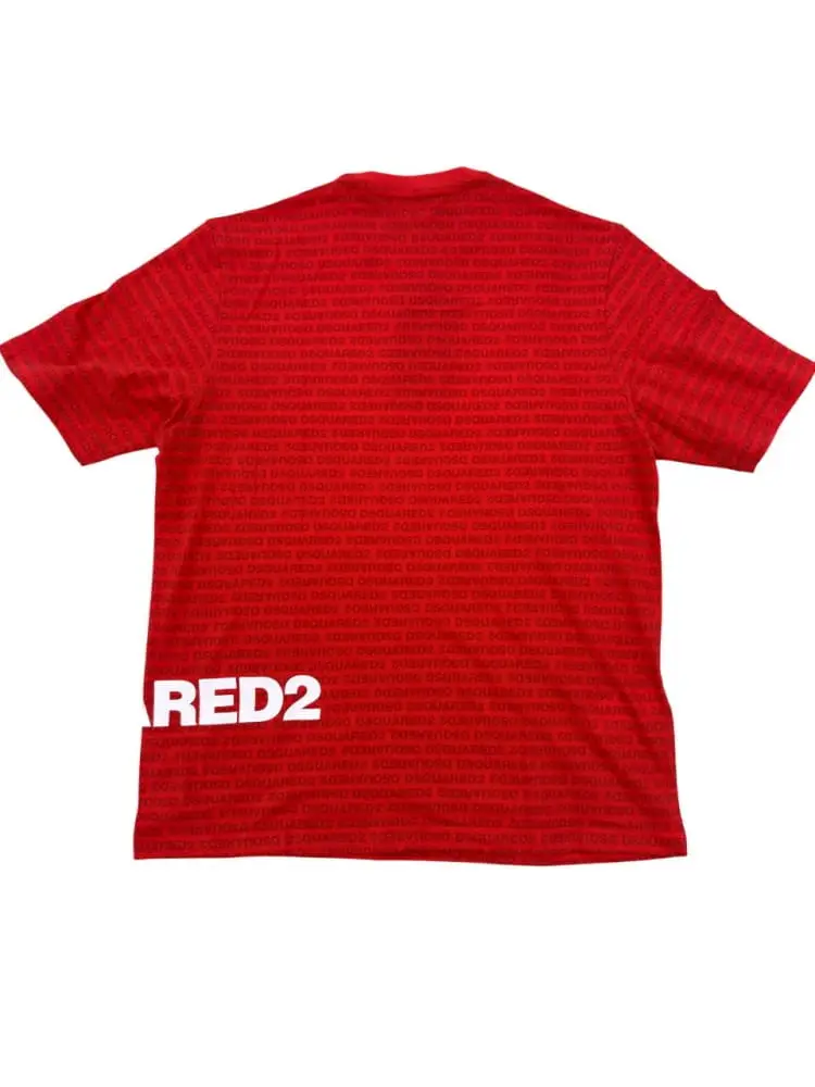 tshirt rossa bambina logo all over miniatura 2