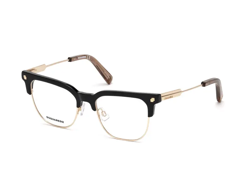 Dsquared2 Unisex DQ5243 A01 Montature da vista outlet Acetato Nero  Squadrata