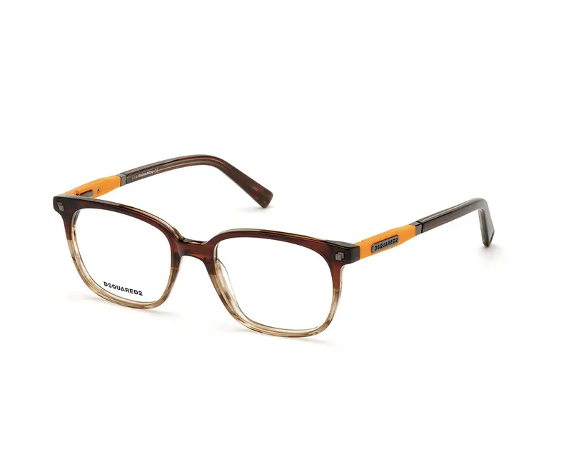 Dsquared2 Uomo DQ5297 050 Montature da vista outlet Acetato Marrone  Squadrata