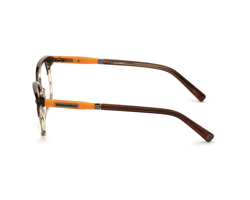 Dsquared2 Uomo DQ5297 050 Montature da vista outlet Acetato Marrone Squadrata miniatura 2