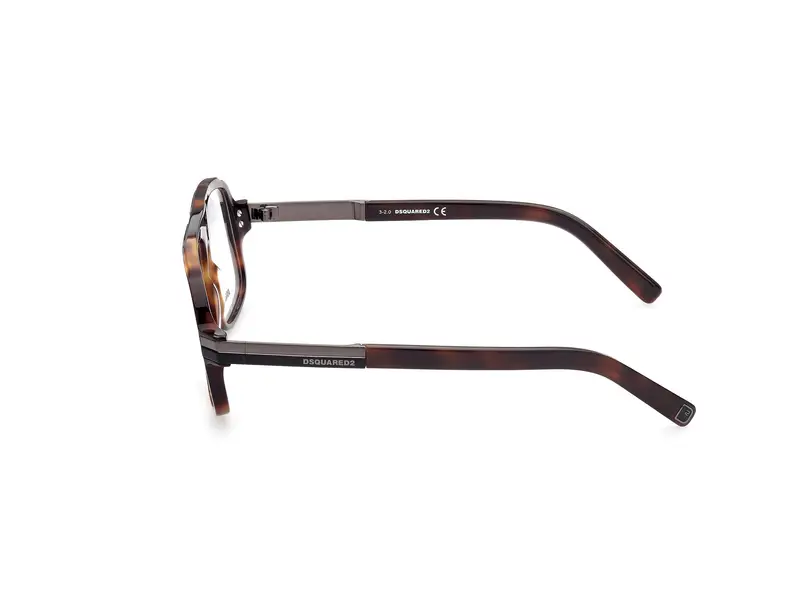 Dsquared2 Uomo DQ5344 052 Montature da vista outlet Acetato Havana Squadrata miniatura 2