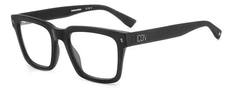 Dsquared2 Uomo ICON 0013 003 Montature da vista Acetato Nero-opaco  Squadrata