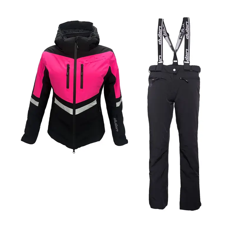 COMPLETO GIACCA COURMAYEUR E PANTALONI CORVARA DONNA Fucsia