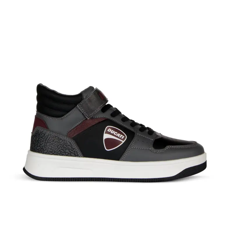 Sneakers basket nere e grigie da ragazzo modello Loco X