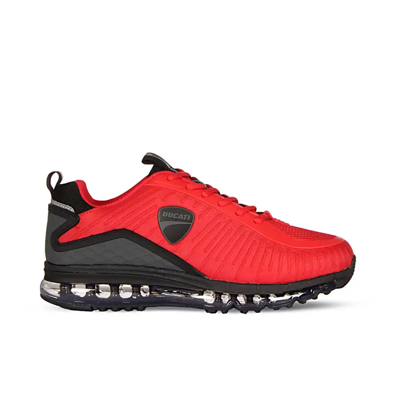 Sneakers uomo rosse da running Legacy Air con suola ad aria