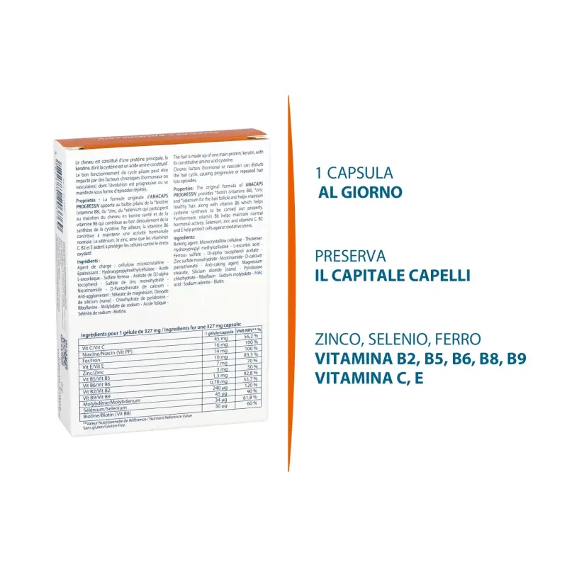 Anticaduta Anacaps - progressiv - Integratori capelli miniatura 4