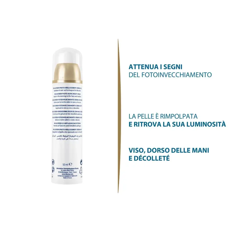 Melascreen Fotoinvecchiamento Crema notte - Crema antimacchie viso miniatura 4