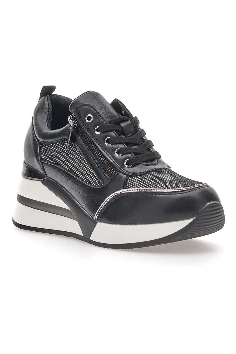 Sneakers Platform Nere Dulcinea 233 [NERO] miniatura 2