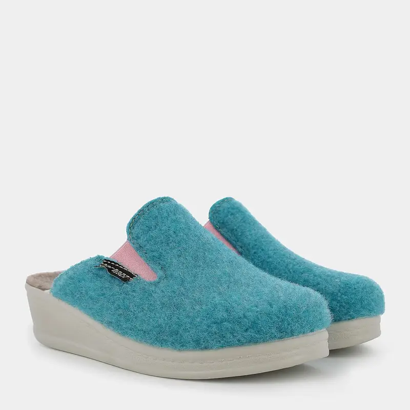 Ciabatte Dune Verdi da Donna, azzurro miniatura 2