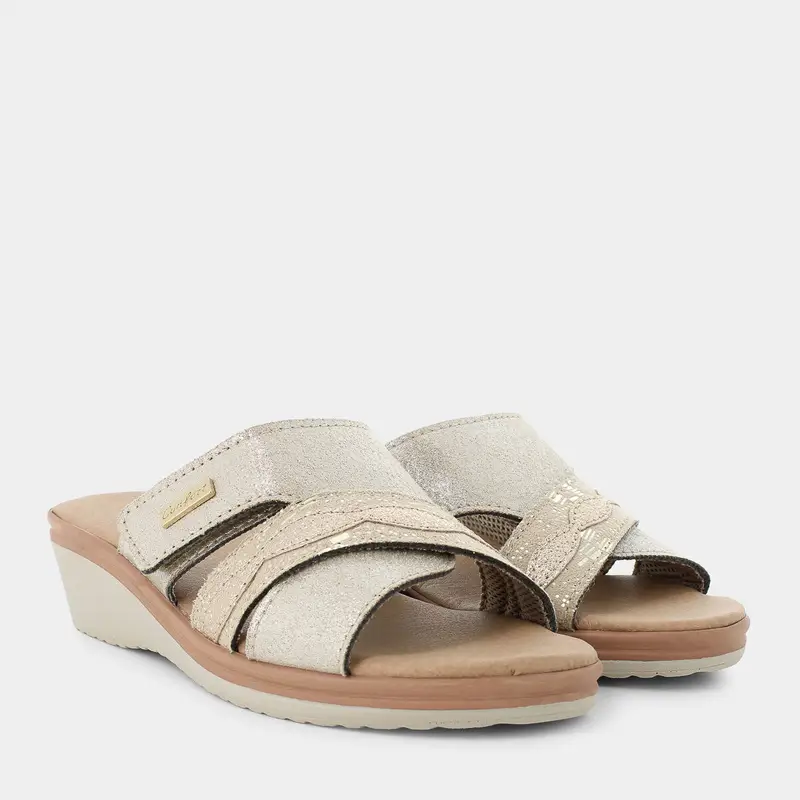 Ciabatte Dune Verdi da Donna, beige miniatura 2