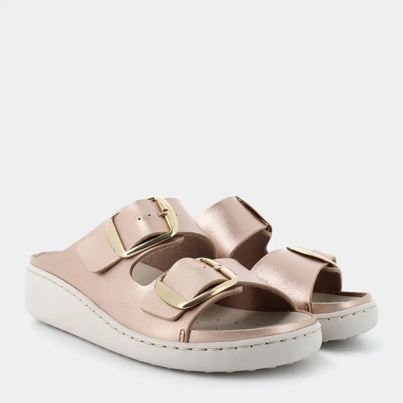 Ciabatte Dune Verdi da Donna, oro miniatura 2