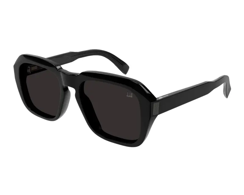Dunhill Unisex DU0001S 010 Occhiali da sole Acetato Nero Nero Squadrata