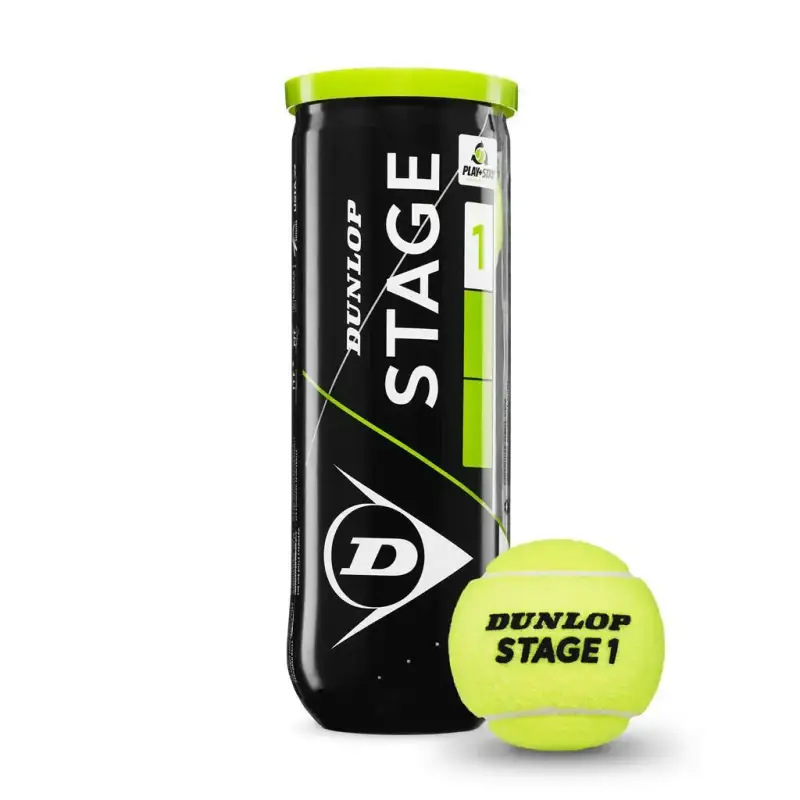 Tubo di 3 palline da tennis Dunlop Stage