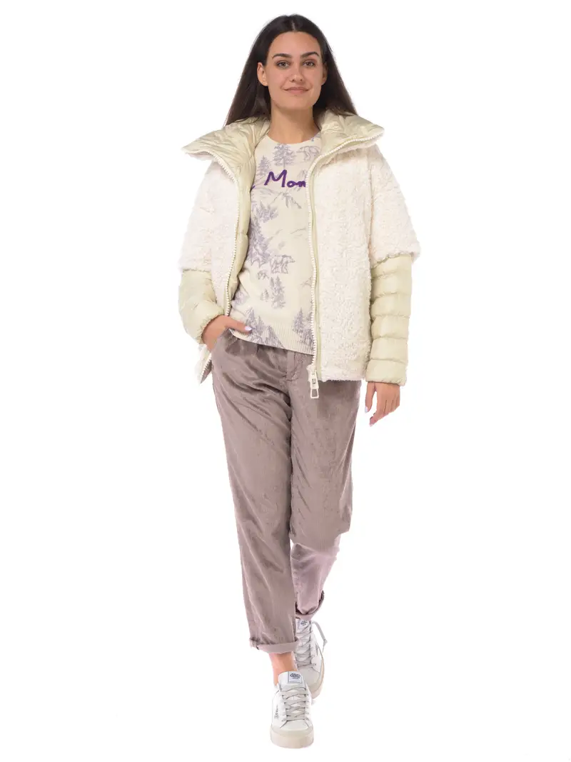 giubbino da donna Duno Odette B effetto orsetto Bianco miniatura 2