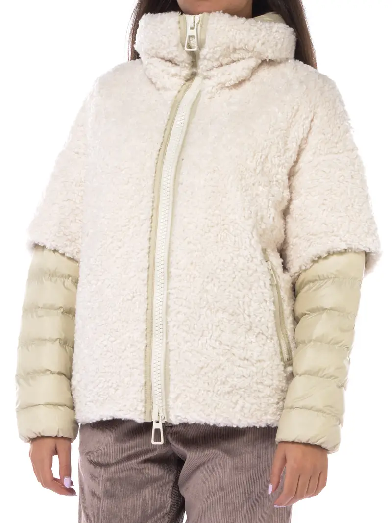 giubbino da donna Duno Odette B effetto orsetto Bianco